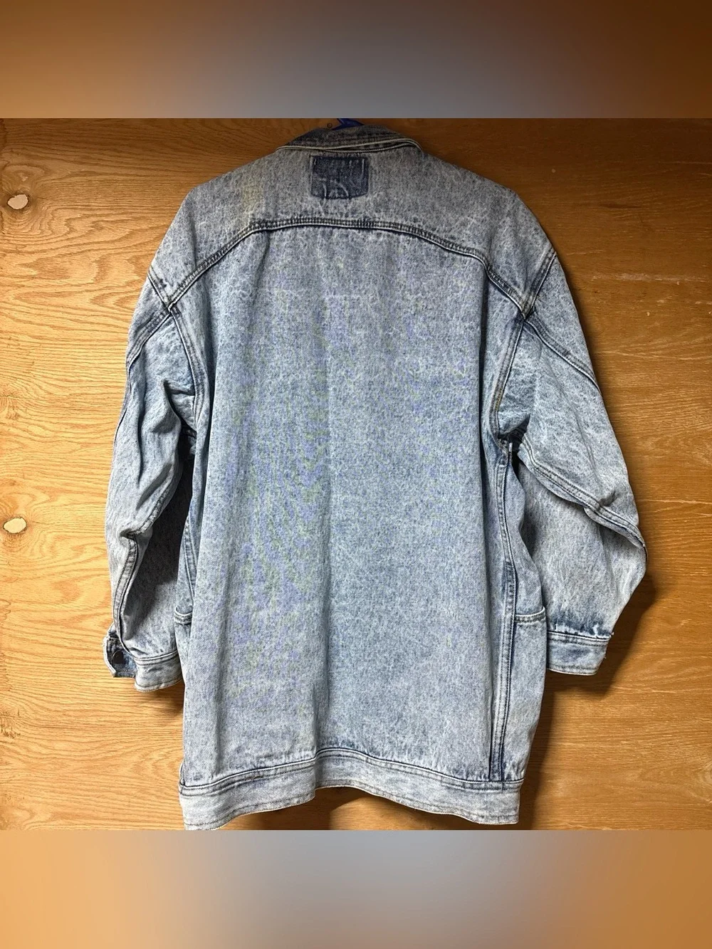 Jordache Vintage Light Blue Acid-Wash Denim Jacket